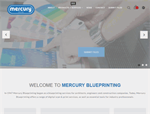 Tablet Screenshot of mercuryblueprinting.com